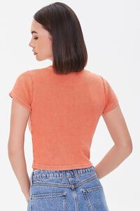 RED Mineral Wash Cropped Tee, image 3