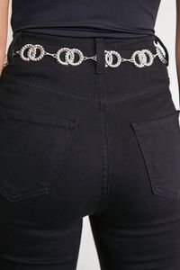 SILVER Twisted O-Ring Chain Hip Belt, image 3