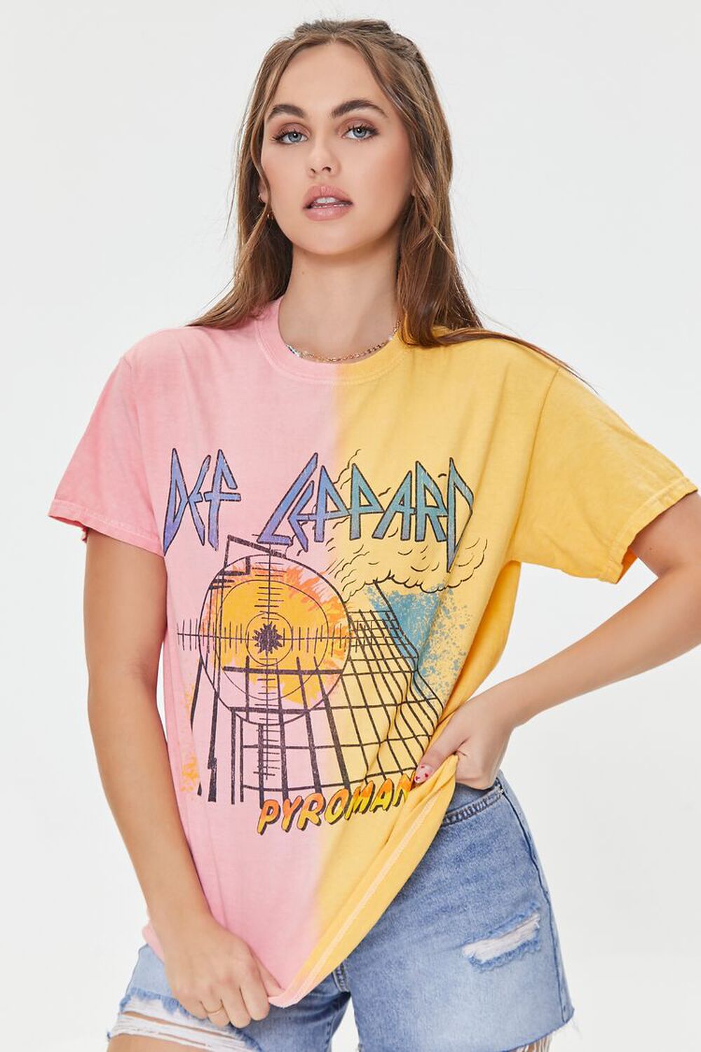 Def Leppard Graphic Colorblock Tee