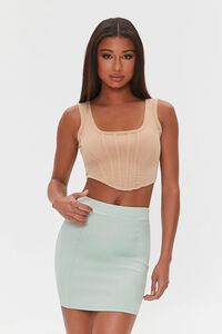 MINT Fitted Mini Skirt, image 1