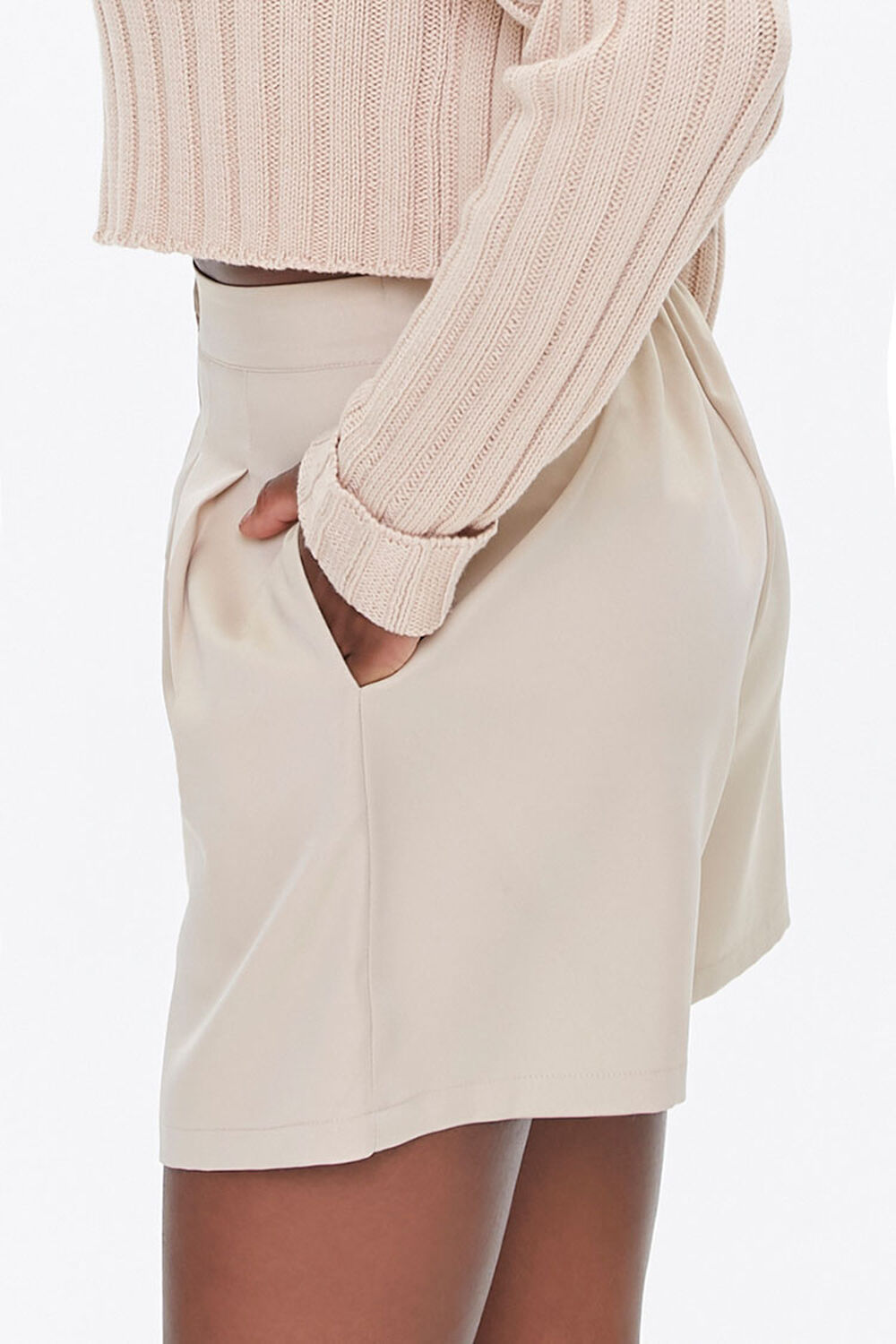 SAND Pleated High-Rise Shorts, image 3