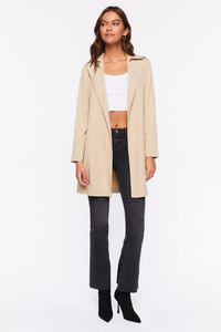 TAUPE Belted Trench Jacket, image 4