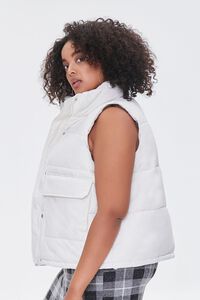 CREAM Plus Size Quilted Vest, image 2
