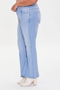 MEDIUM DENIM Plus Size High-Rise Flare Jeans, image 3
