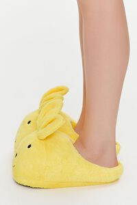 YELLOW Plush Bunny Indoor Slippers, image 2