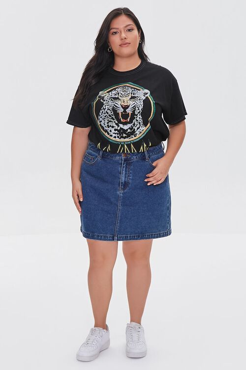 CHARCOAL/MULTI Plus Size Def Leppard Graphic Tee, image 4