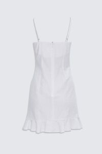 WHITE Mock Wrap Cami Dress, image 2