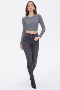 Ribbed Open-Knit Top, image 4
