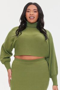 OLIVE Plus Size Sweater-Knit Top & Skirt Set, image 5