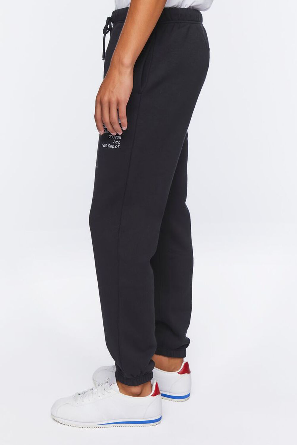 BLACK/MULTI Embroidered Rise Graphic Joggers, image 3