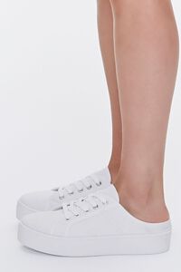 WHITE Low-Top Lace-Up Sneakers, image 2