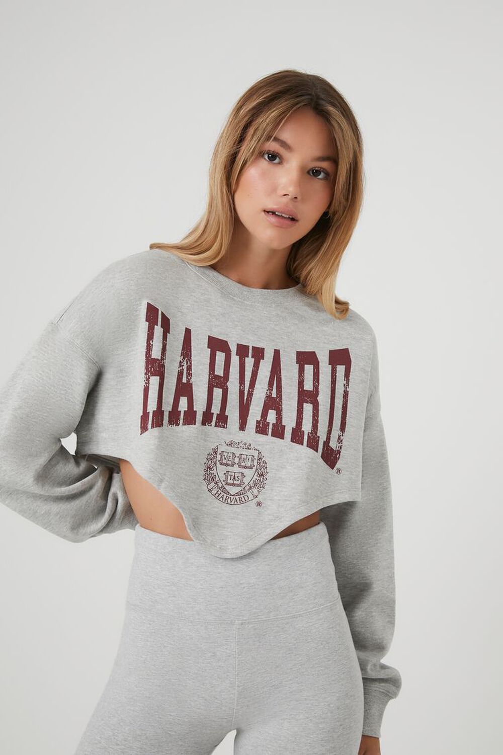 HEATHER GREY Harvard Graphic Pullover, image 1