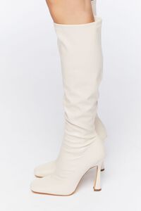 CREAM Faux Leather Knee-High Stiletto Boots, image 2