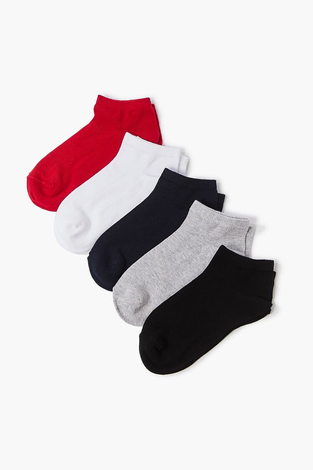 RED/NAVY Ankle Sock Set - 5 pack, image 1
