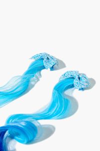 BLUE Girls Bow Hair Extensions (Kids), image 2