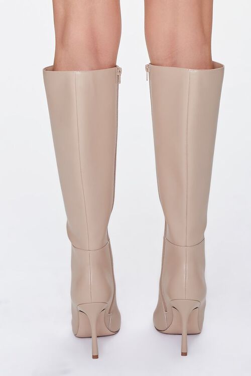 TAUPE Knee-High Stiletto Boots, image 3