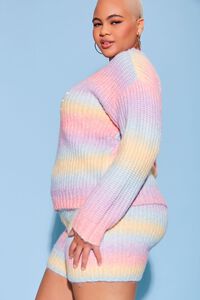 PURPLE/MULTI Plus Size Gradient Hello Kitty Sweater, image 3
