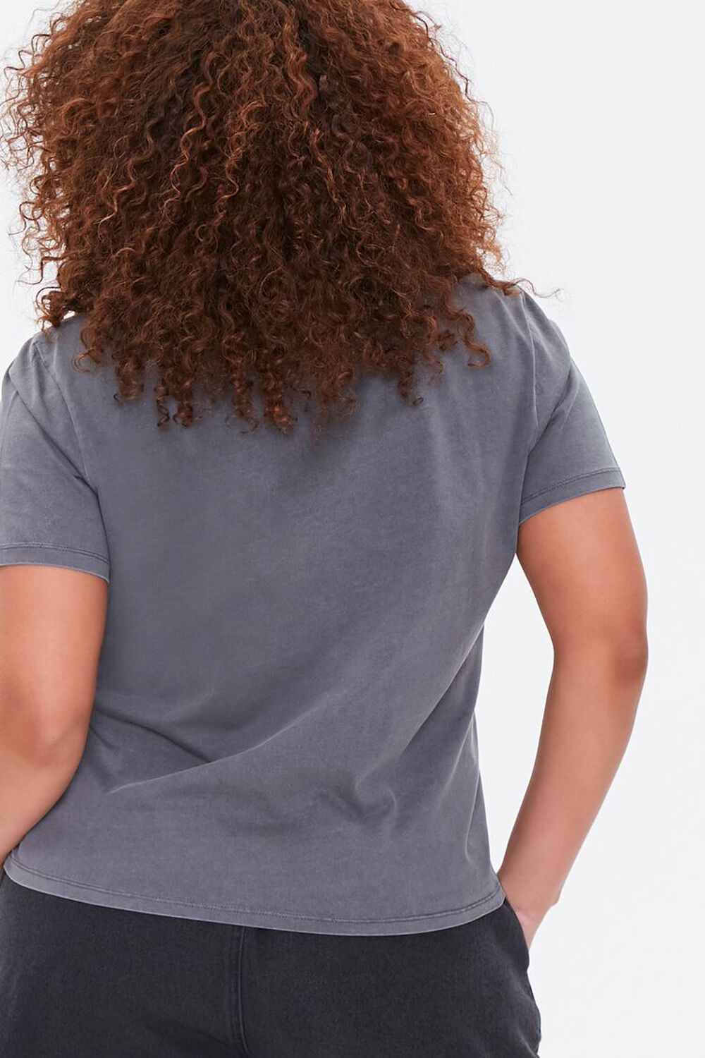 CHARCOAL Plus Size Mineral Wash Tee, image 3