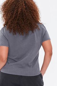 CHARCOAL Plus Size Mineral Wash Tee, image 3