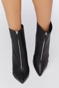 BLACK Pointed Stiletto Booties, image 4