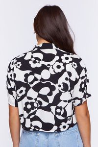 BLACK/MULTI Abstract Print Floral Shirt, image 3