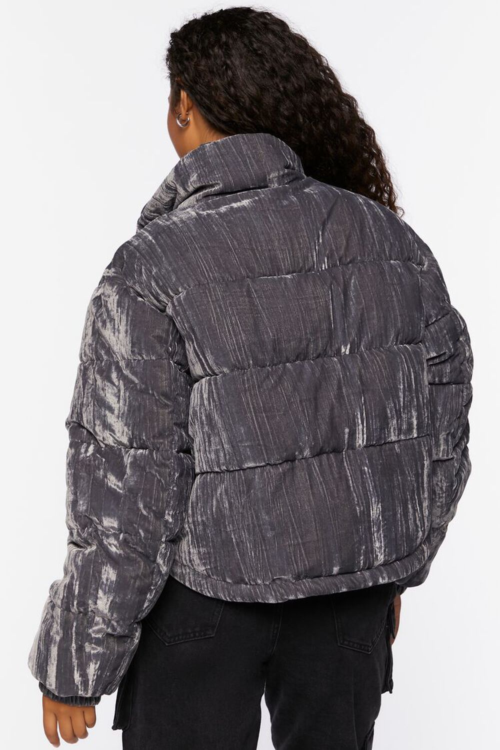CHARCOAL Quilted Puffer Jacket, image 3