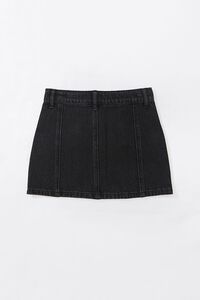 Girls Zip-Up Denim Skirt (Kids), image 2