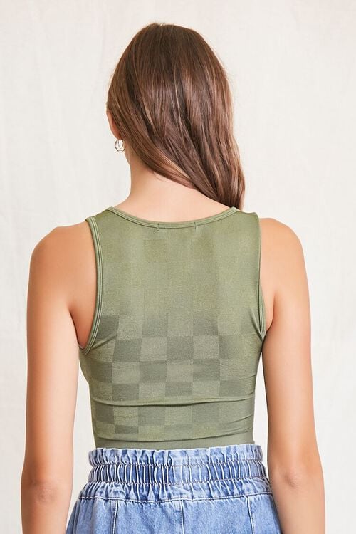 OLIVE Checkered Tank Top, image 3