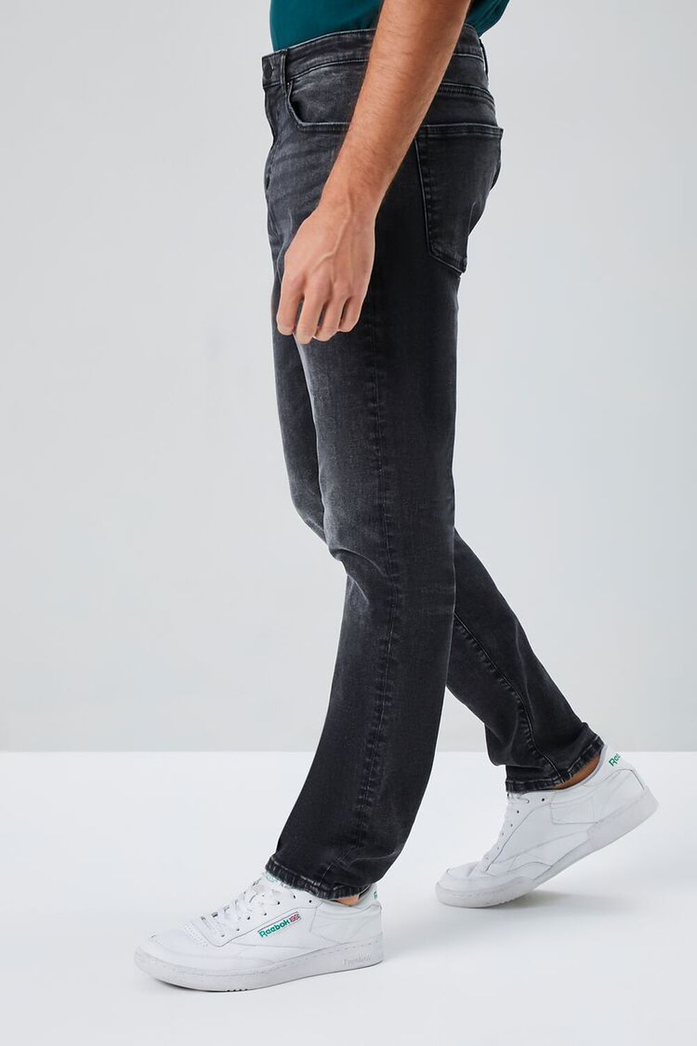BLACK Stonewash Slim-Fit Jeans, image 3