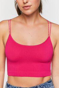 Seamless Ribbed Dual-Strap Bralette, image 5