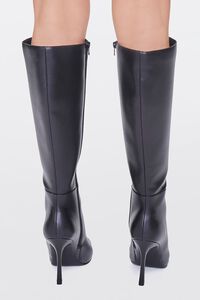 BLACK Knee-High Stiletto Boots, image 3