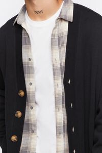 BLACK Drop-Sleeve Cardigan Sweater, image 5
