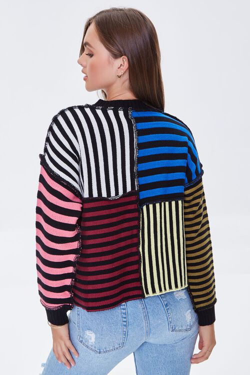 BLACK/MULTI Reworked Striped Sweater, image 3