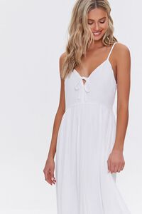 WHITE Plunging Maxi Cami Dress, image 4