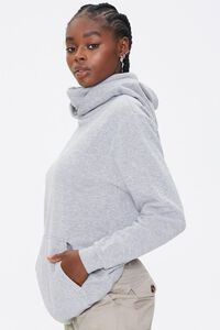 HEATHER GREY Face Mask Hoodie, image 2