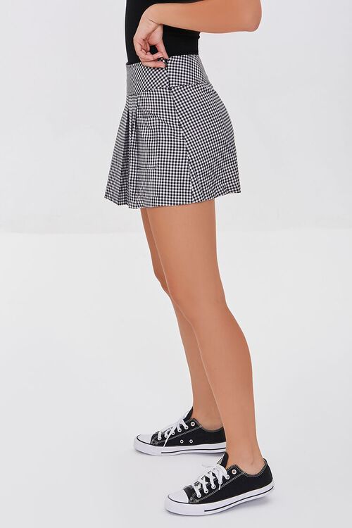 BLACK/WHITE Gingham Mini Skirt, image 3