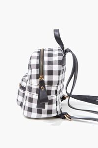BLACK/WHITE Buffalo Plaid Mini Backpack, image 2