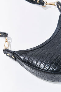 Faux Croc Leather Crossbody Bag, image 4