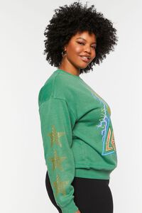 GREEN/MULTI Plus Size Def Leppard Graphic Pullover, image 2