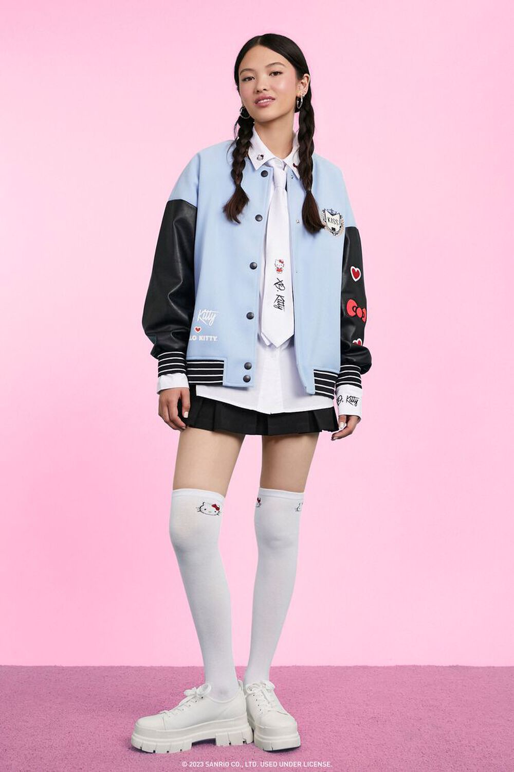 Girls' Sanrio Hello Kitty Jean Jacket - Blue : Target