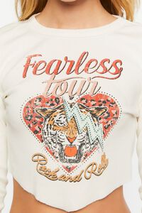 CREAM/MULTI Fearless Tour Graphic Baby Tee, image 5