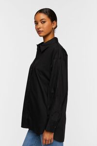 BLACK Oversized Poplin Shirt, image 2