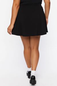 BLACK Plus Size A-Line Mini Skirt, image 4