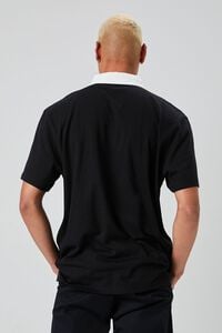 BLACK/MULTI Embroidered USA Polo Shirt, image 3