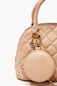 Quilted Faux Leather Satchel, image 4