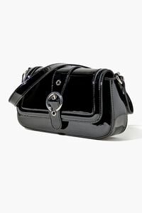 Faux Patent Leather Shoulder Bag, image 4
