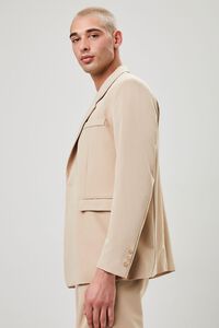 TAUPE Notched Button-Front Blazer, image 2