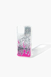 PINK/MULTI Flame Glitter Case for iPhone 12, image 1