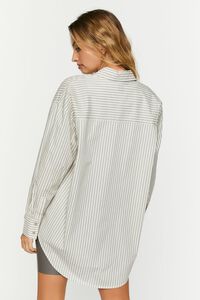 CASTLE/VANILLA Oversized Striped Shirt, image 4