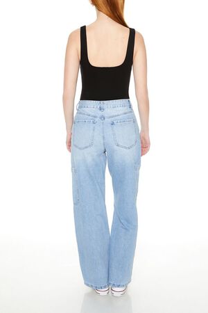 Baggy High-Rise Cargo Jeans